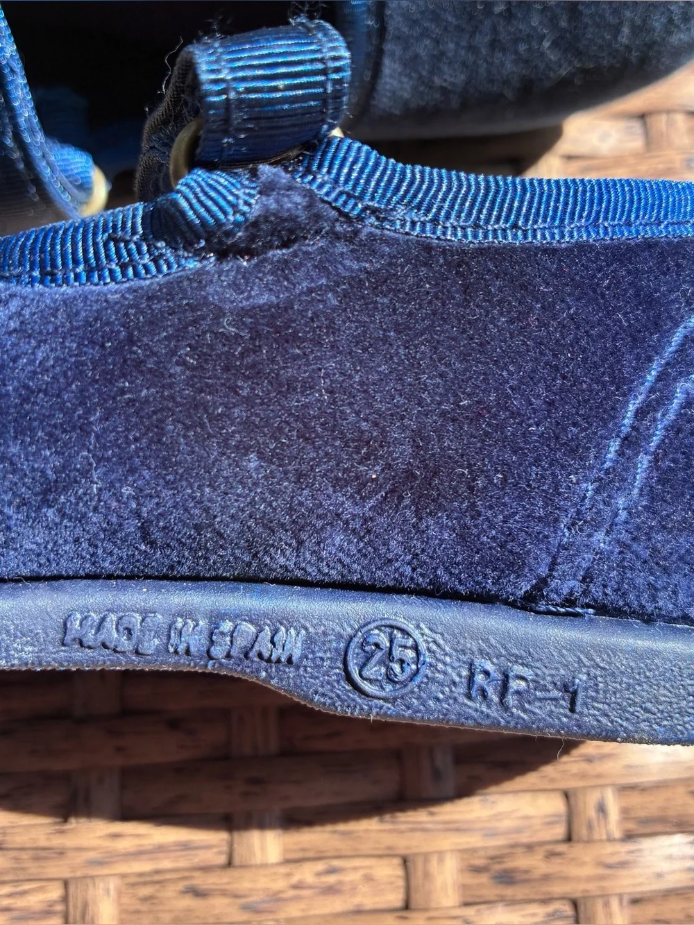 Cienta Navy Velvet Mary Jane Shoes Toddler Preppy Balletcore Made in Spain